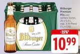 Premium Pils Angebote von Bitburger bei E center Hanau für 10,99 €