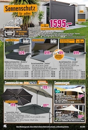 Hornbach Marktschirm im Prospekt Hornbach Marktschirm im Prospekt