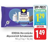 Aktuelles Herzstücke Alpenmilch Schokolade Angebot bei E center in Freiburg (Breisgau) ab 1,29 €