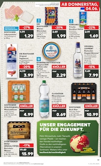 Bier im Kaufland Prospekt "Hier bin ich richtig" mit 62 Seiten (Rostock)