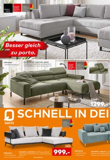 Ecksofa im aktuellen porta Möbel Prospekt (Leipzig) Ecksofa im porta Möbel Prospekt "Besser gleich zu porta." mit 18 Seiten (Leipzig)