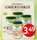 Gewürzmischungen von Lebensbaum für 3,49 € bei Erdkorn Biomarkt im Angebot Gewürzmischungen von Lebensbaum im aktuellen Erdkorn Biomarkt Prospekt