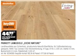 Parkett Langdiele "eiche Nature" Angebote von Living by HARO bei OBI Aurich für 44,99 €