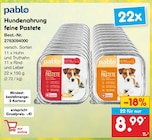 Netto Marken-Discount Großpösna - Hundenahrung feine Pastete Angebot im Prospekt Hundenahrung feine Pastete bei Netto Marken-Discount im Großpösna Prospekt für 8,99 €