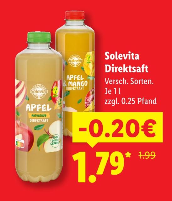 Direktsaft Apfel & Mango