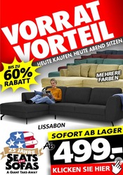 Aktueller Seats and Sofas Prospekt mit Sofa, "VORRAT VORTEIL", Seite 1
