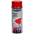 Peinture en aérosol haute brillance Spectrum Rouge - Spectrum - Action Peinture en aérosol haute brillance Spectrum Rouge - Spectrum à 2,28 € dans le catalogue Action