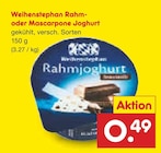 Aktuelles Rahm- oder Mascarpone Joghurt Angebot bei Netto Marken-Discount in Bremerhaven ab 0,49 €