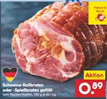 Schweine-Rollbraten oder -Spießbraten gefüllt im Angebot bei Netto Marken-Discount in Hof Schweine-Rollbraten oder -Spießbraten gefüllt Angebote bei Netto Marken-Discount Hof für 0,89 €