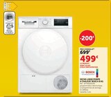 Sèche-linge pompe à chaleur 8 kg - Bosch en promo chez Hyper U Lens à 499,00 €