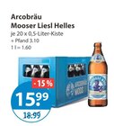 Mooser Liesl Helles von Arcobräu für 15,99 € bei V-Markt im Angebot Mooser Liesl Helles von Arcobräu im aktuellen V-Markt Prospekt