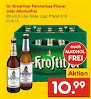Feinherbes Pilsner im Netto Marken-Discount Prospekt Feinherbes Pilsner von Ur-Krostitzer im aktuellen Netto Marken-Discount Prospekt für 10,99 €