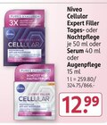 Cellular Expert Filler Tages- oder Nachtpflege oder Serum oder Augenpflege von Nivea im aktuellen Rossmann Prospekt für 12,99 €