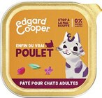 Pâté pour chats adultes au poulet et sans céréales - EDGARD COOPER dans le catalogue Géant Casino