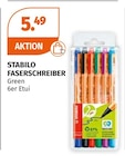 FASERSCHREIBER Green von STABILO für 5,49 € bei Müller im Angebot FASERSCHREIBER Green von STABILO im aktuellen Müller Prospekt