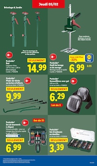 Promotion Ponceuse dans le prospectus Lidl, valable du 05/02/2026 au 11/02/2026 Promo Ponceuse dans le catalogue Lidl du moment à la page 44