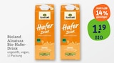 Bio-Hafer-Drink im tegut Prospekt Bio-Hafer-Drink von Alnatura im aktuellen tegut Prospekt für 1,19 €