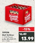 Aktuelle Bier Angebote bei Kaufland in Fürth Aktuelles Hell Vollbier Angebot bei Kaufland in Fürth ab 13,99 €