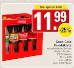 Aktuelle Cola Angebote bei WEZ in Minden Aktuelles Kombikiste Angebot bei WEZ in Minden ab 11,99 €