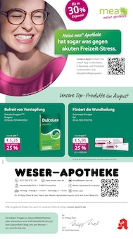 Aktueller mea - meine apotheke Prospekt "Unsere August-Angebote" Seite 1 von 4 Seiten