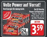 Power Cell Batterien Mignon AA Angebote von Gut & Günstig bei EDEKA Leipzig für 3,59 €