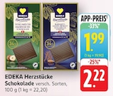 Herzstücke Vollmilch Haselnuss-Schokolade Angebote von EDEKA bei EDEKA Frankfurt für 1,99 €