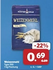 Weizenmehl im Angebot bei famila Nordwest in Oldenburg Weizenmehl Angebote von Küsten Gold bei famila Nordwest Oldenburg für 0,69 €