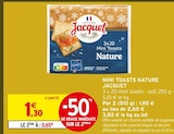 Mini Toasts Nature - Jacquet en promo chez Intermarché Super Mini Toasts Nature - Jacquet dans le catalogue Intermarché Super