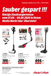Aktueller MediaMarkt Saturn Elektromarkt Prospekt in Morbach und Umgebung, "Sauber gespart !!!" mit 1 Seite, 27.04.2024 - 04.05.2024
