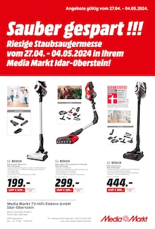 MediaMarkt Saturn Prospekt "Sauber gespart !!!" mit  Seite (Idar-Oberstein)