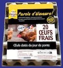 Œufs frais de poules élevées au sol x20 - L'OEUF DE NOS VILLAGES en promo chez Intermarché Super Œufs frais de poules élevées au sol x20 - L'OEUF DE NOS VILLAGES dans le catalogue Intermarché Super