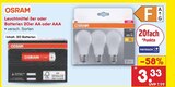Leuchtmittel 3er Angebote von OSRAM bei Netto Marken-Discount Nordhausen für 3,33 €