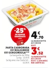 Promo Pasta carbonara ou bolognese ou gorgonzola à 3,52 € dans le catalogue Bi1 à Arc-et-Senans