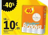 Papier Hygiénique - RENOVA - E.Leclerc à Saint-Quentin Papier Hygiénique - RENOVA en promo chez E.Leclerc Saint-Quentin à 10,05 €