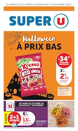 Prospectus Super U "Halloween À PRIX BAS" en cours à Saint-Nazaire, Page 1 Catalogue Super U en cours à Saint-Nazaire, "Halloween À PRIX BAS", Page 1
