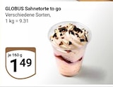 Aktuelles Sahnetorte to go Angebot bei GLOBUS in Krefeld ab 1,49 €