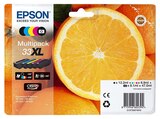 XP530 XP540 Multipack Orange, 33XL, 5-farbig, Tintenpatrone Mehrfarbig (C13T33574011) von EPSON im aktuellen MediaMarkt Saturn Prospekt für 122,99 €