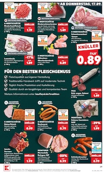 Mettwurst im Kaufland Prospekt "Hier bin ich richtig" mit 78 Seiten (Frankfurt (Main))