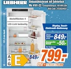 Einbaukühlschrank mit Gefrierfach Angebote von LIEBHERR bei expert Koblenz für 799,00 €