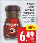 Classic oder Gold Typ Espresso im Angebot bei WEZ in Löhne Classic oder Gold Typ Espresso Angebote von Nescafé bei WEZ Löhne für 6,49 €