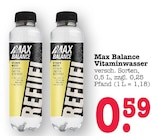 Vitaminwasser von Max Balance im aktuellen E center Prospekt für 0,59 €