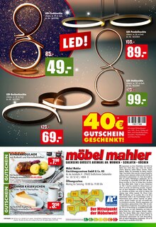 LED-Lampe im aktuellen Möbel Mahler Siebenlehn Prospekt (Dresden) LED-Lampe im Möbel Mahler Siebenlehn Prospekt "TIEFPREISLAND" mit 16 Seiten (Dresden)