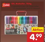 XXL Malkoffer, 70tlg. Angebote von maker bei Netto Marken-Discount Coesfeld für 4,99 €