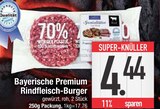 Bayerische Premium Rindfleisch-Burger  im aktuellen EDEKA Prospekt für 4,44 €