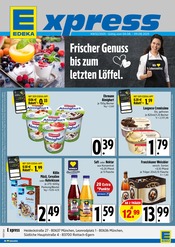 Eis im E xpress Prospekt in Kaufbeuren Aktueller E xpress Prospekt mit Eis, "Frischer Genuss bis zum letzten Löffel.", Seite 1