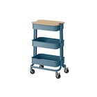 Servierwagen mit Abdeckung graublau 28x38x61 cm von RÅSKOG / NORRÅVA im aktuellen IKEA Prospekt für 34,99 €