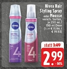 Hair Styling Spray im Angebot bei E center in Dortmund Hair Styling Spray Angebote von Nivea bei E center Dortmund für 2,99 €