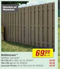 Bohlenzaun 90 x 180 cm im toom Baumarkt Prospekt Bohlenzaun 90 x 180 cm von im aktuellen toom Baumarkt Prospekt für 42,99 €