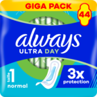 SERVIETTES HYGIÉNIQUES ULTRA JOUR NORMAL T1 X44 - ALWAYS dans le catalogue Netto