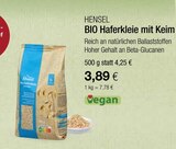 BIO Haferkleie mit Keim Angebote von HENSEL bei VITALIA Reformhaus Karlsruhe für 3,89 €